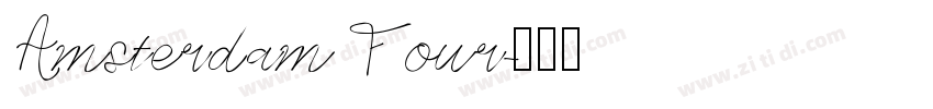 Amsterdam Four字体转换